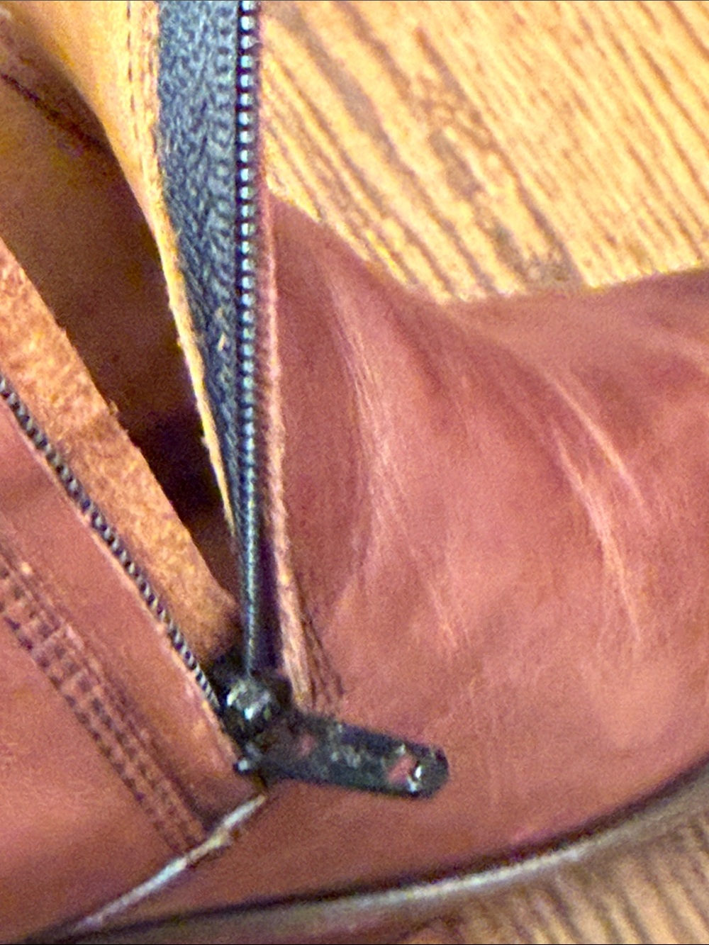 Antonio Maurizi Men’s 10 Italian Leather Side Zip Buckle Ankle Boots Cognac - Picture 4 of 15